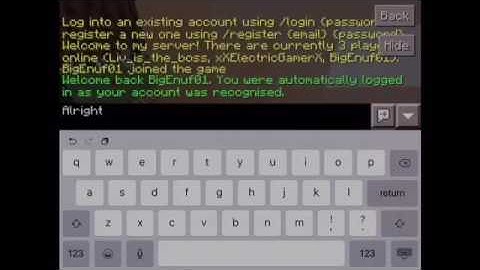 Playing On My Server!