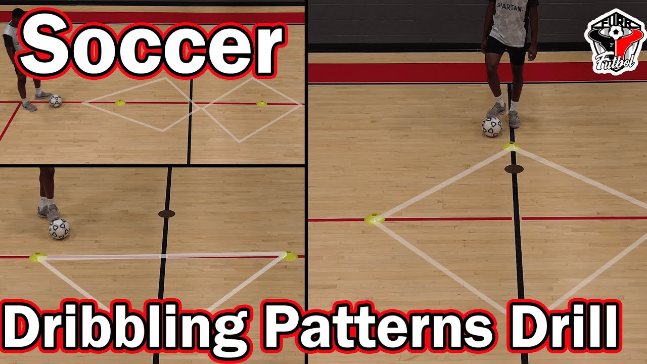 Soccer - 5 Dribbling Patterns Drill SOLO AT HOME - Drills to Improve ...