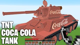 WHAT will HAPPENS if LIGHT COCA COLA TANK of 1000 TNT in Minecraft ! MEGA TNT EXPERIMENT !