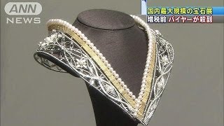 1000万円超の高額商品が・・・国内最大級の宝石展始まる(14/01/22)