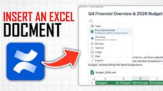 How to Insert an Excel Document in Confluence Page (Full Guide)