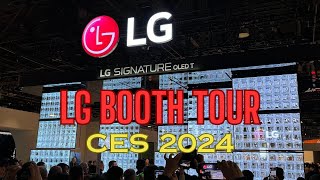 Up close with the transparent OLED at the LG CES 2024 booth