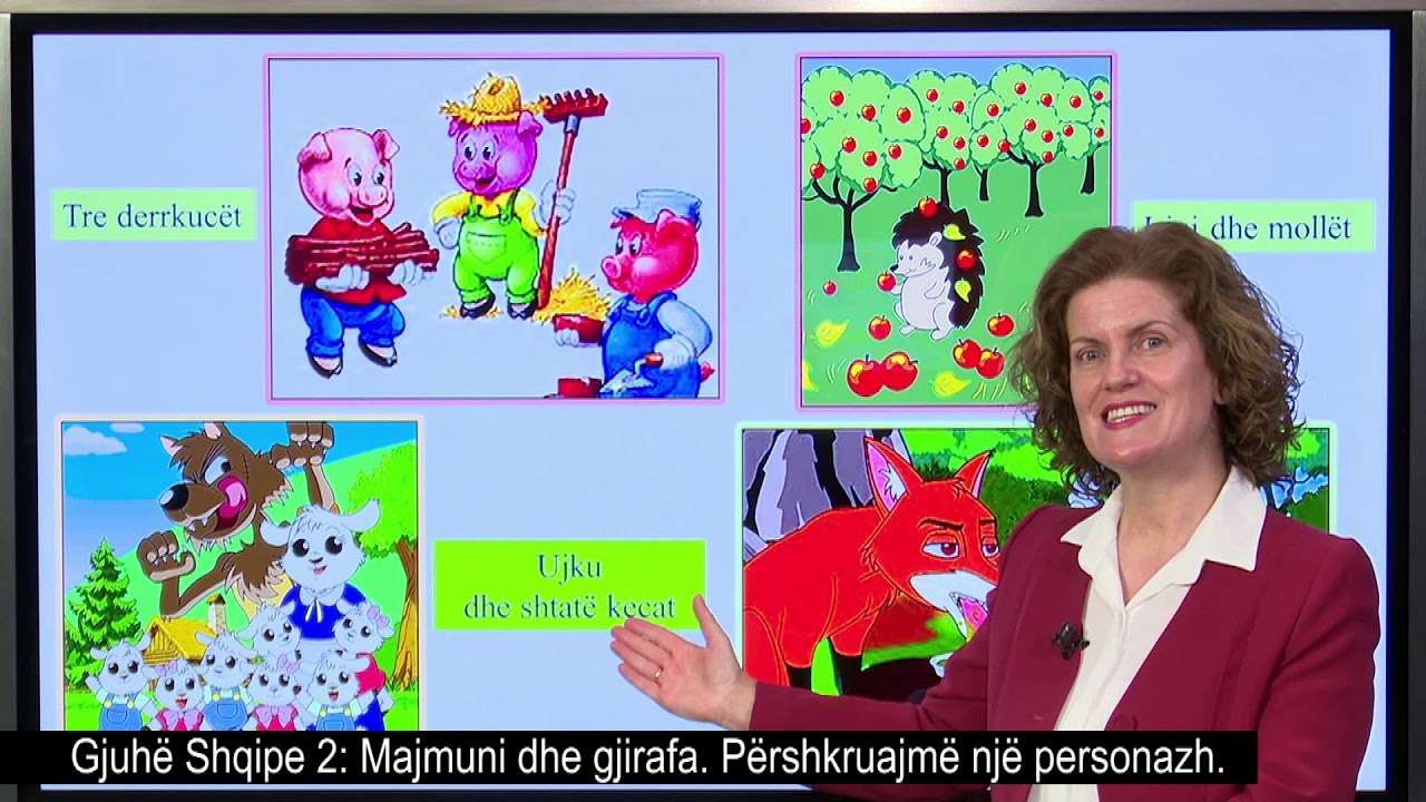 Gjuhë Shqipe 2 - Majmuni dhe gjirafa  Përshkruajmë një personazh