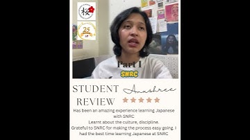 Anushree san found our Japanese language course at Sakuraa Nihongo Resource Centre fruitful