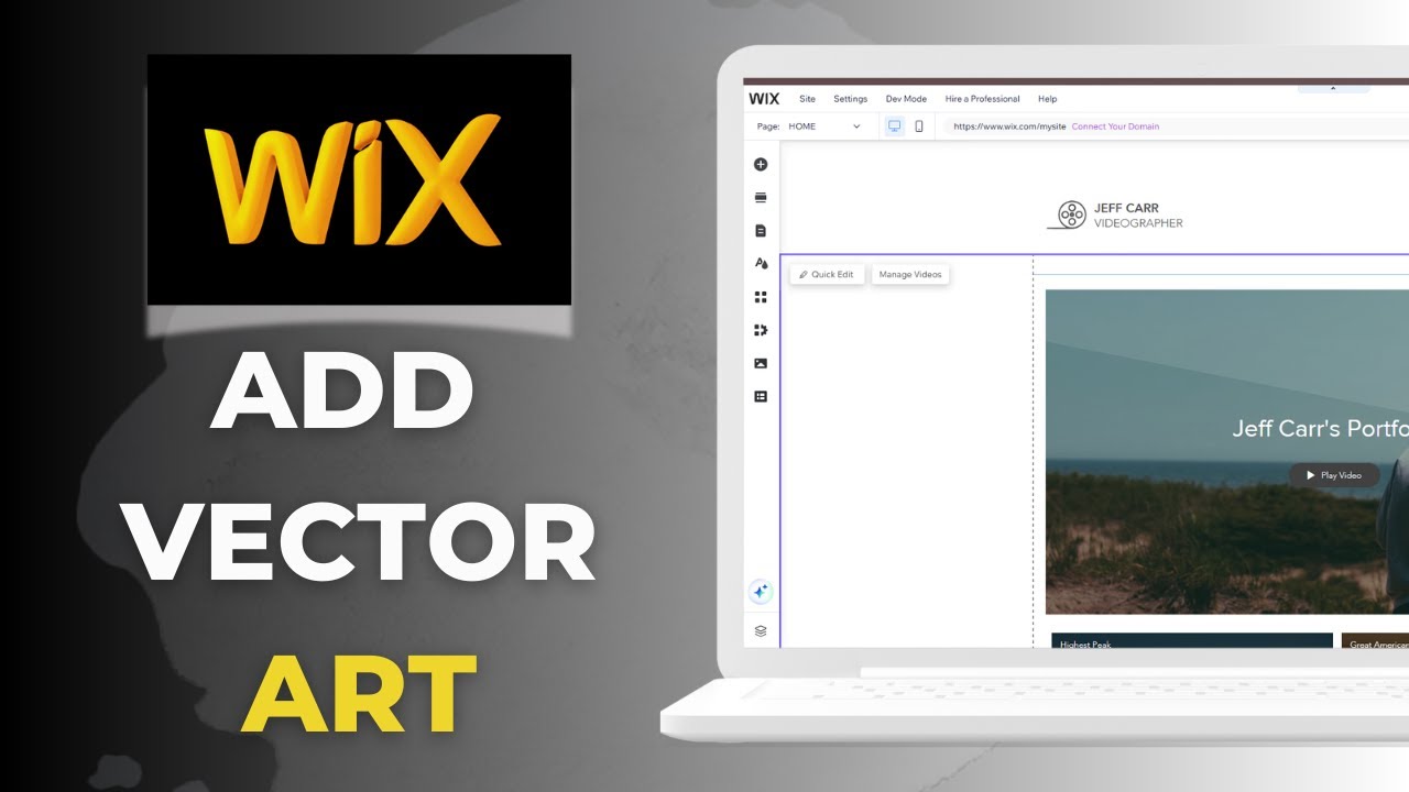 How to Add Vector Art in Wix Website - YouTube