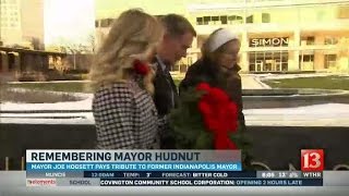 Mayor Hogsett honors Mayor Hudnut (Sunday 6PM report)