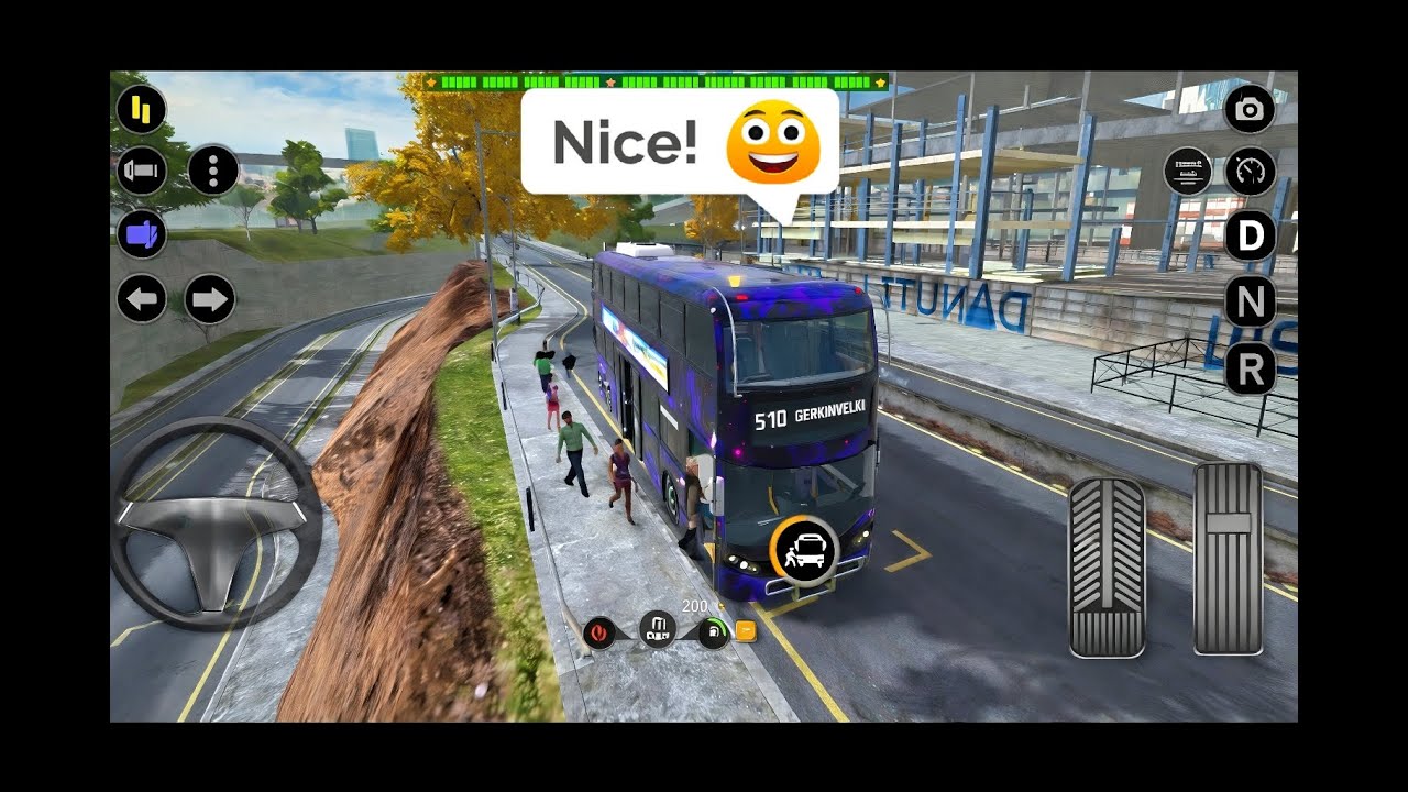 Driving a Bus to Pick Up Passengers | Relaxing POV Ride