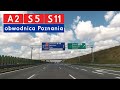 A2 • S5 • S11 - obwodnica Poznania (3 pasy)