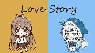 【Hololive song/Hololive歌曲】[Gura and Mumei] [合唱]- Taylor Swift- Love Story 愛情故事 - [中英字幕] [左右聲道]