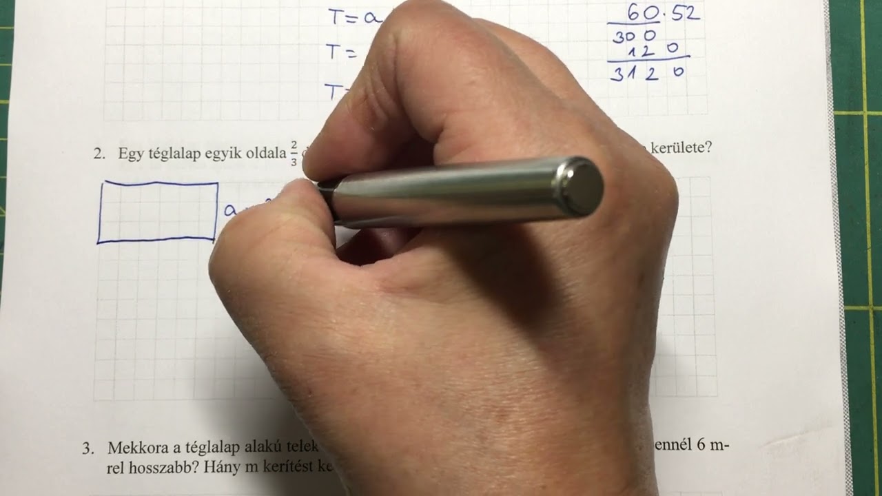 A téglalap kerülete, területe - alapok