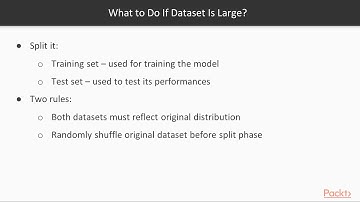 Fundamentals of Machine Learning with scikit-learn : Splitting Datasets  | packtpub.com