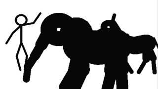 Pivot Stick Man beats a Pivot Elephant by using Karate!