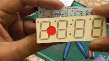 How To Assembling 4 Digit LED Electronic Clock Kit || by Atechtechnology