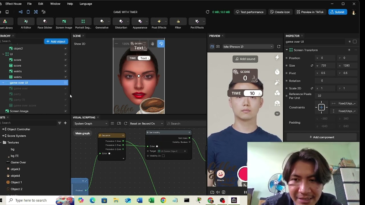 COFFE TIME WITH TIMER IN EFFECT HOUSE