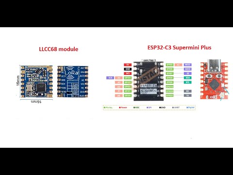 Build the Cheapest LoRa Receiver and Transmitter setup using LLCC68 and ESP32‑C3 modules