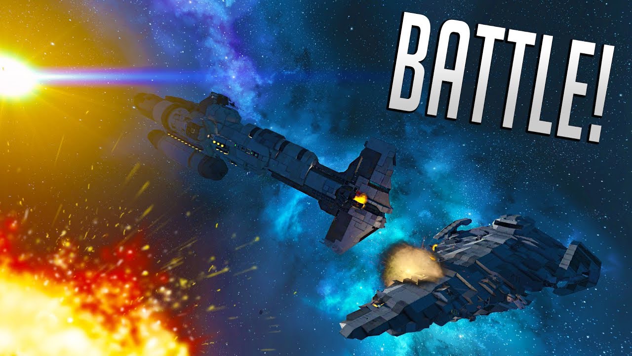 HAMMERHEAD vs IMPERIAL Raider! - SPACE ENGINEERS - Star Wars Battle ...