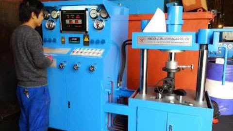 YFT-B vertical hydraulic valve test bench air water pressure test process
