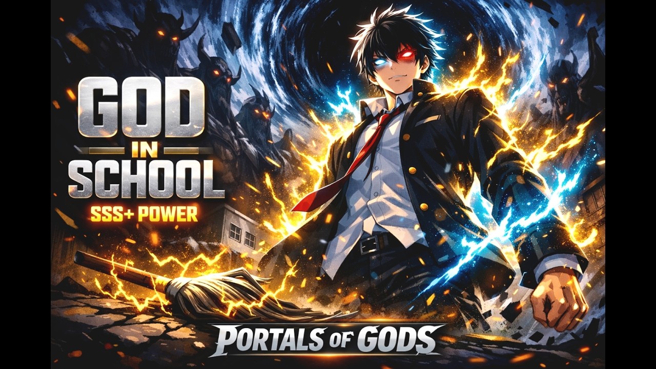 Janitor Se God Tak Ka Safar! 😱 PORTALS OF GOD Episode 1 | Overpowered Hidden Hero Anime Hindi