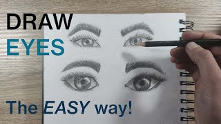 How to draw semi-realistic eyes