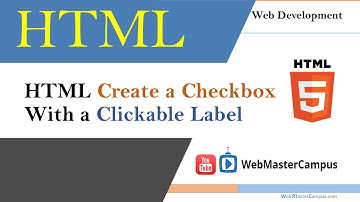 HTML Create a Checkbox With a Clickable Label