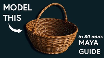 Easy Basket 3D Modelling Tutorial - Maya