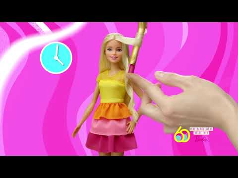 barbie peinados de colores arcoiris