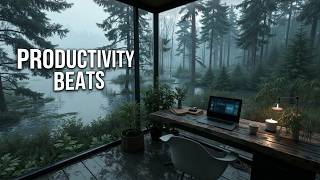 Ultimate Productivity Beats | Deep Work Music & Rainy Cabin Focus For Maximum Concentration