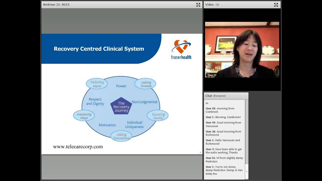 BC PSR AP: Webinar 14 - Implementing the Recovery Centred Clinical ...