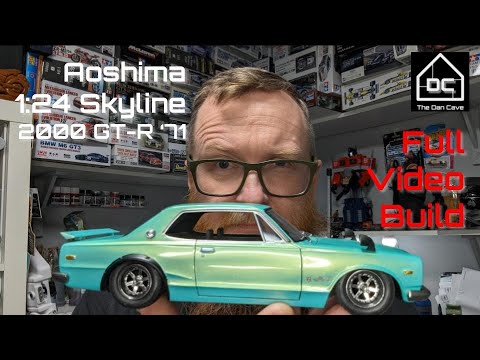 Aoshima 1:24 Skyline 2000 GT-R 1971 - Video Build - YouTube