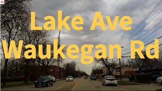 Driving Dempster, Lake, Waukegan. April 2023