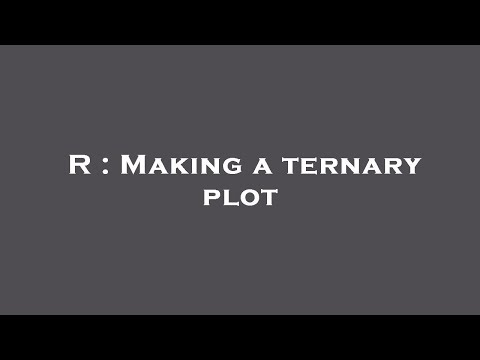 R : Making a ternary plot