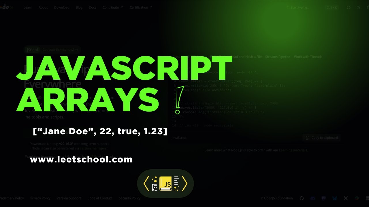 07 JavaScript Arrays - YouTube
