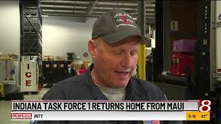 Indiana Task Force 1 returns home from Maui, Hawaii