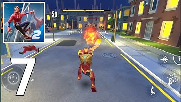 Spider Fighter 2 Game | Gameplay Walkthrough - Part 7 - Iron man in Angry Mood - (Android,IOS) 