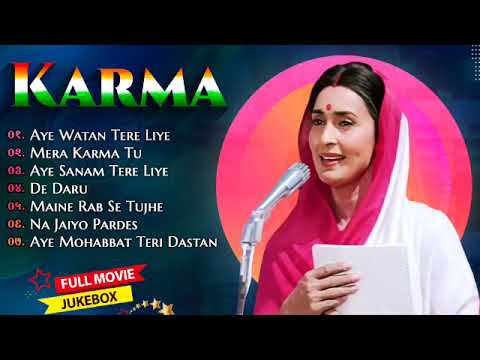Karma  Full Album Jukebox  Dilip Kumar  Nutan  Jackie Shroff  Sridevi