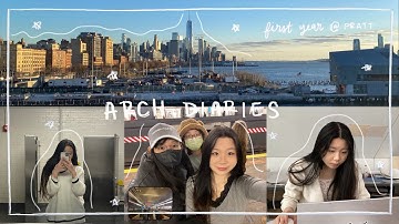 vlog #53 | architecture diaries | midterms week of my second semester at pratt ⛲️