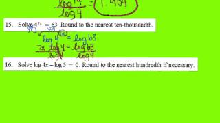 Algebra 2 Chapter 7 Review