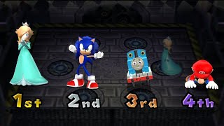 Mario Party 9 Step It Up - Mario vs Sonic vs Thomas vs Rosalina (Master CPU)