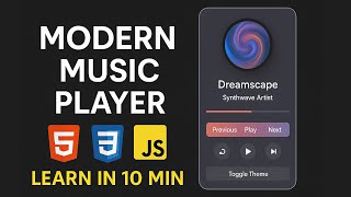 Build a Sleek Modern Music Player with Pure CSS!