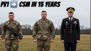 A Soldier’s Journey From Private to Command Sergeant Major in 15 Years #USArmy #CommandSergeantMajor