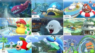 Mario Kart 8 Deluxe - Wave 6 // All 22 Underwater Section Courses [150cc]