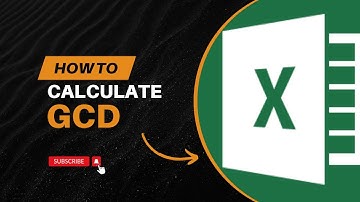 How to calculate GCD and find ratio of numbers using GCD in MS Excel/FORMULA