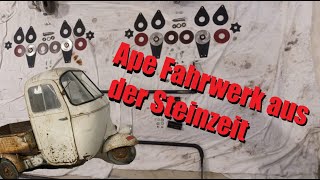 Das Fahrwerk einer Ape AC2 von 1958 zusammenbauen - Die Apeschrauber