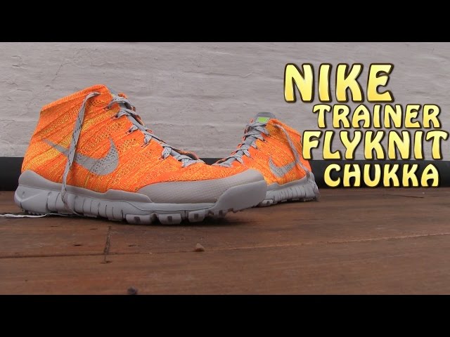Rare Nike Flyknit Trainer Chukka SFB Orange Men\'s Size 11 Volt Woven Nike Free Flyknit Chukka Orange for Sale | Authenticity  main image 2