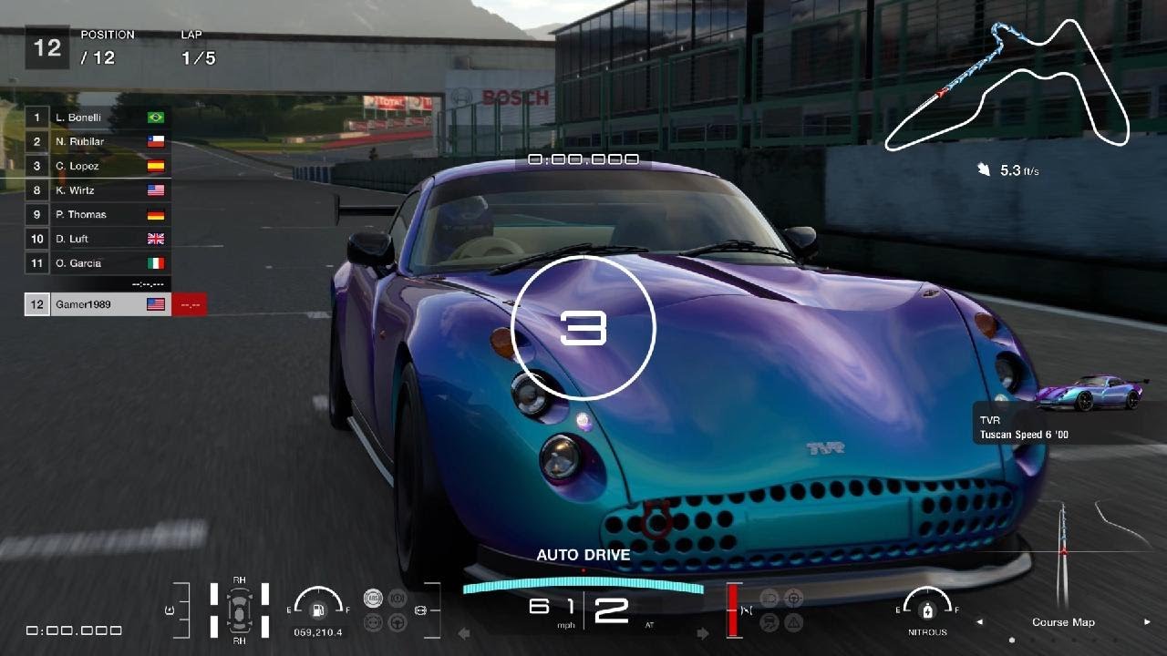 Gran Turismo 7 TVR speed 6 1004HP European FR Challenge 550