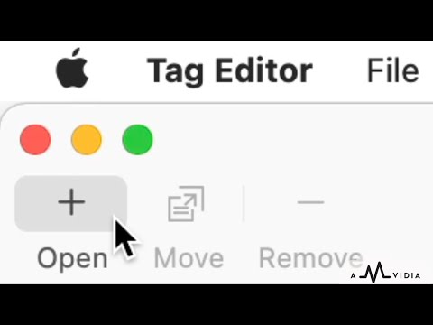 Open files in Tag Editor from Finder on Mac