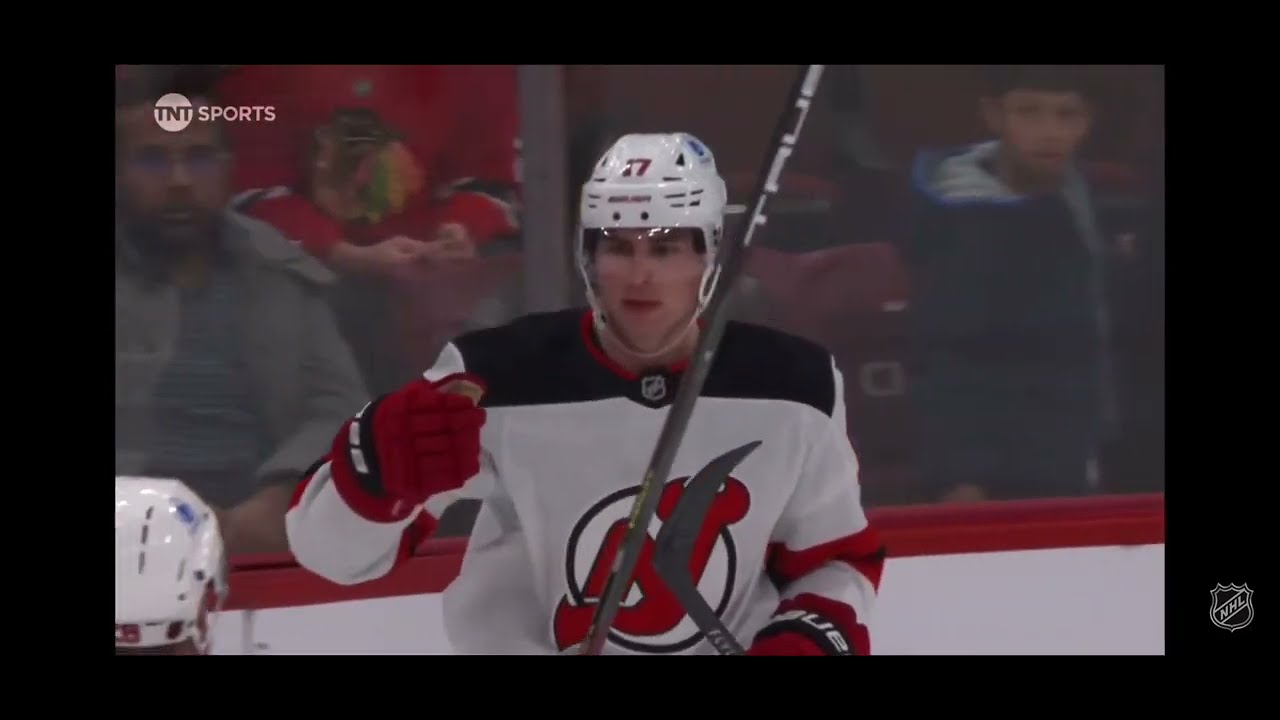 Simon Nemec first NHL hattrick vs. Chicago Blackhawks
