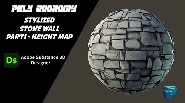 Stylized Medieval Stone Wall - Part01 - Substance 3D Designer