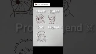 Obito Speed Drawing In Different Levels