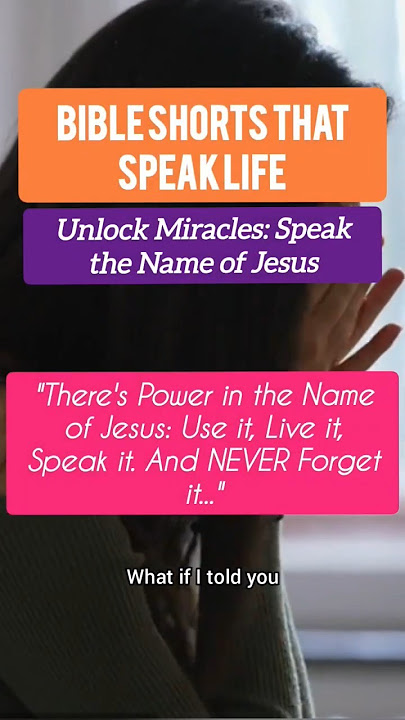 There is Power in the Name of Jesus - Use It!